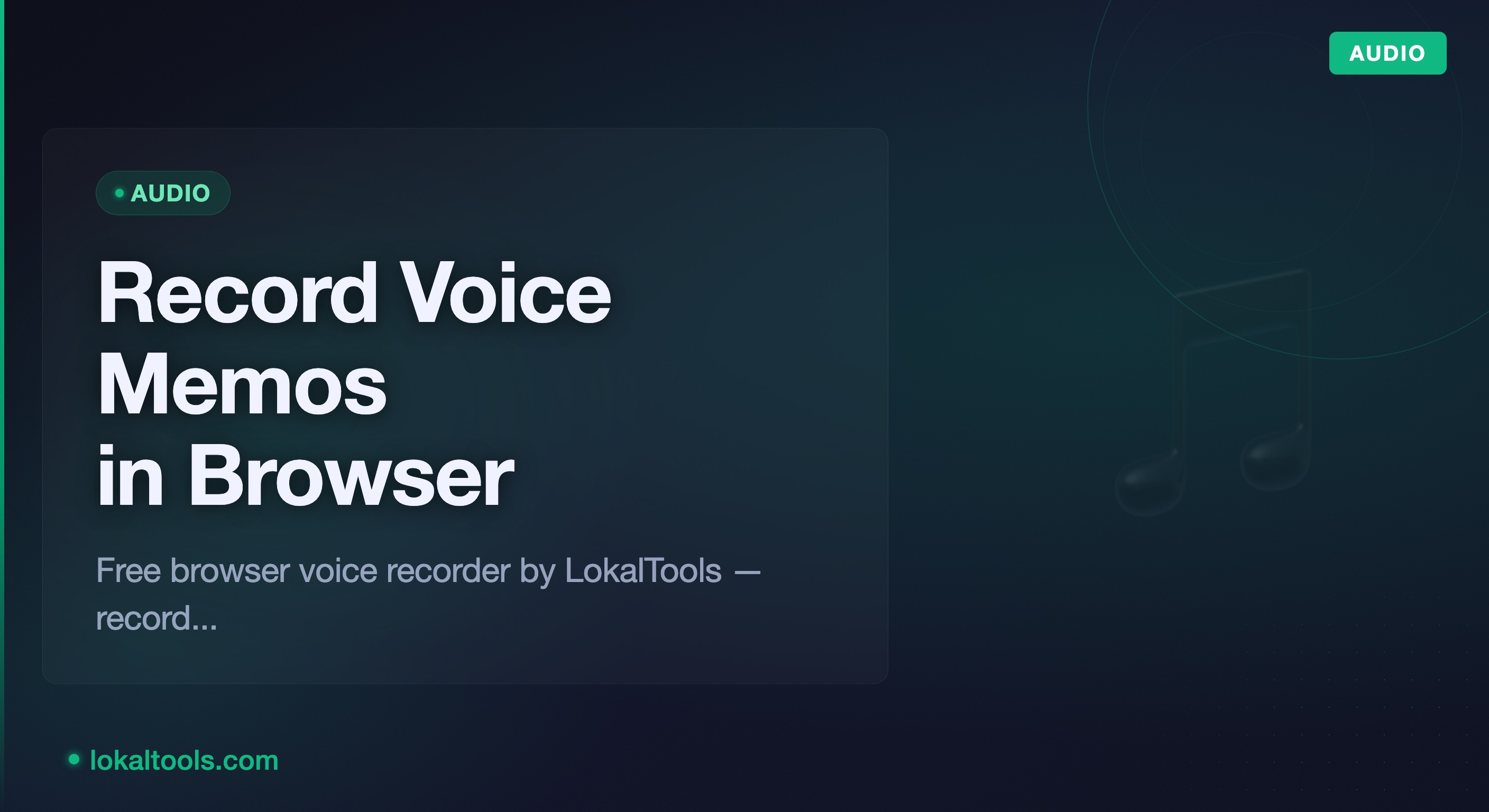 How to Record High-Quality Voice Memos in Your Browser